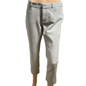 Banana Republic Gray Mid Rise Capri Pants Sloan Size Petite 8 Business Casual